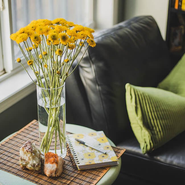 Yellow Pom Pom Mums Florist Calgary