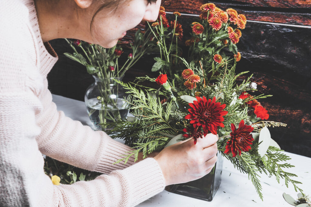 You Floral HolidayCentrepiece Dec x