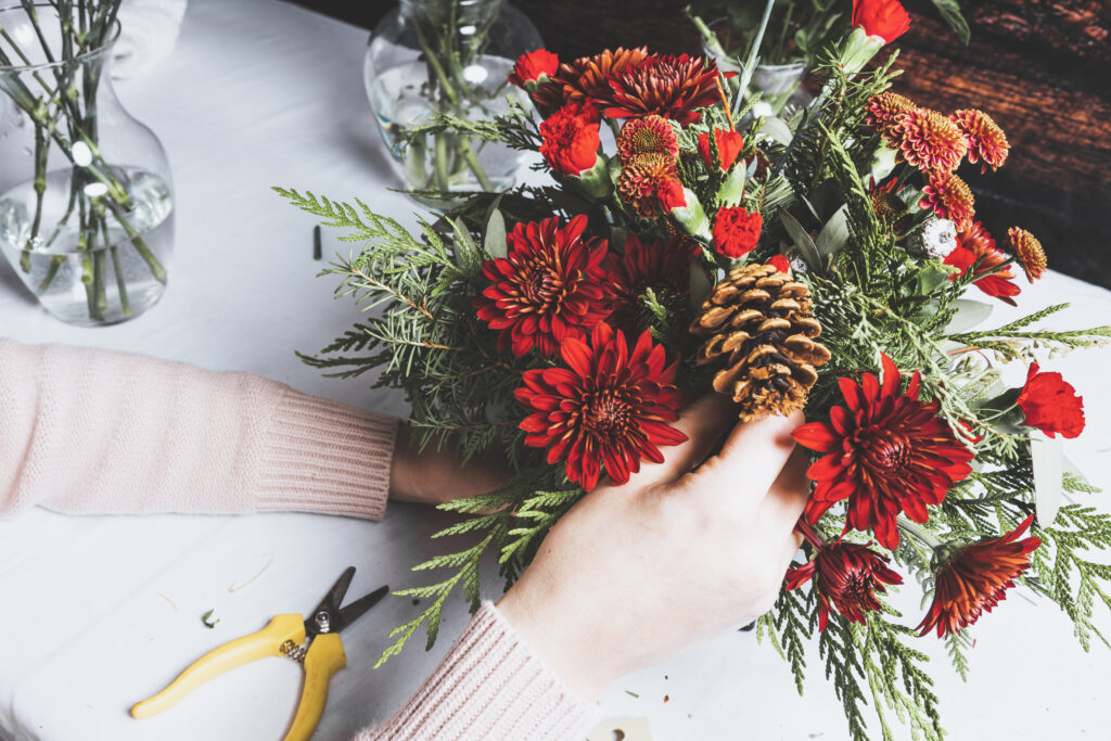 You Floral HolidayCentrepiece Dec x